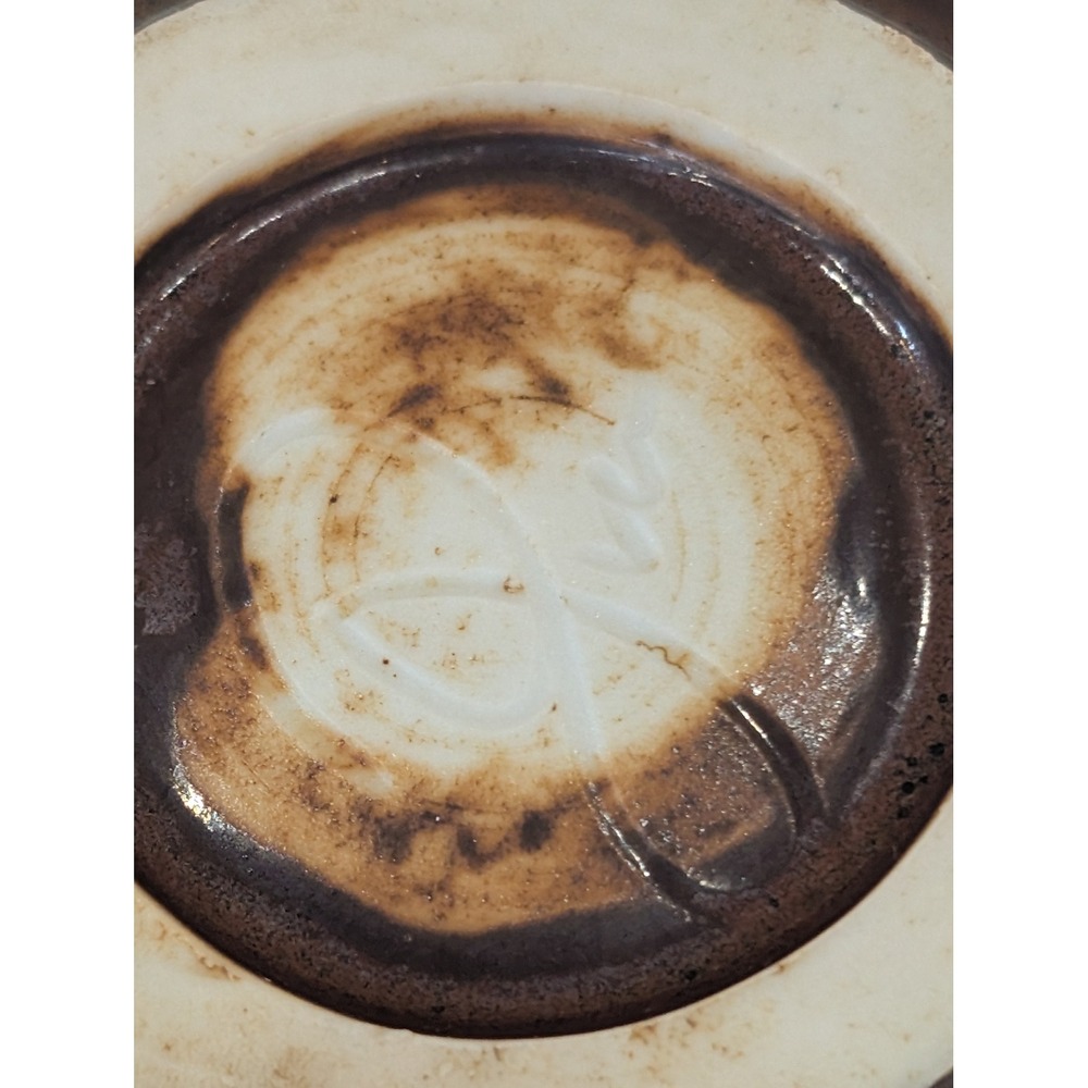 Artisan Pottery Mugs Pair Brown‎ Glazed Ceramic Coffee Tea Cups Handmade - Picture 9 of 9
